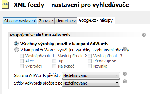 XML feedy